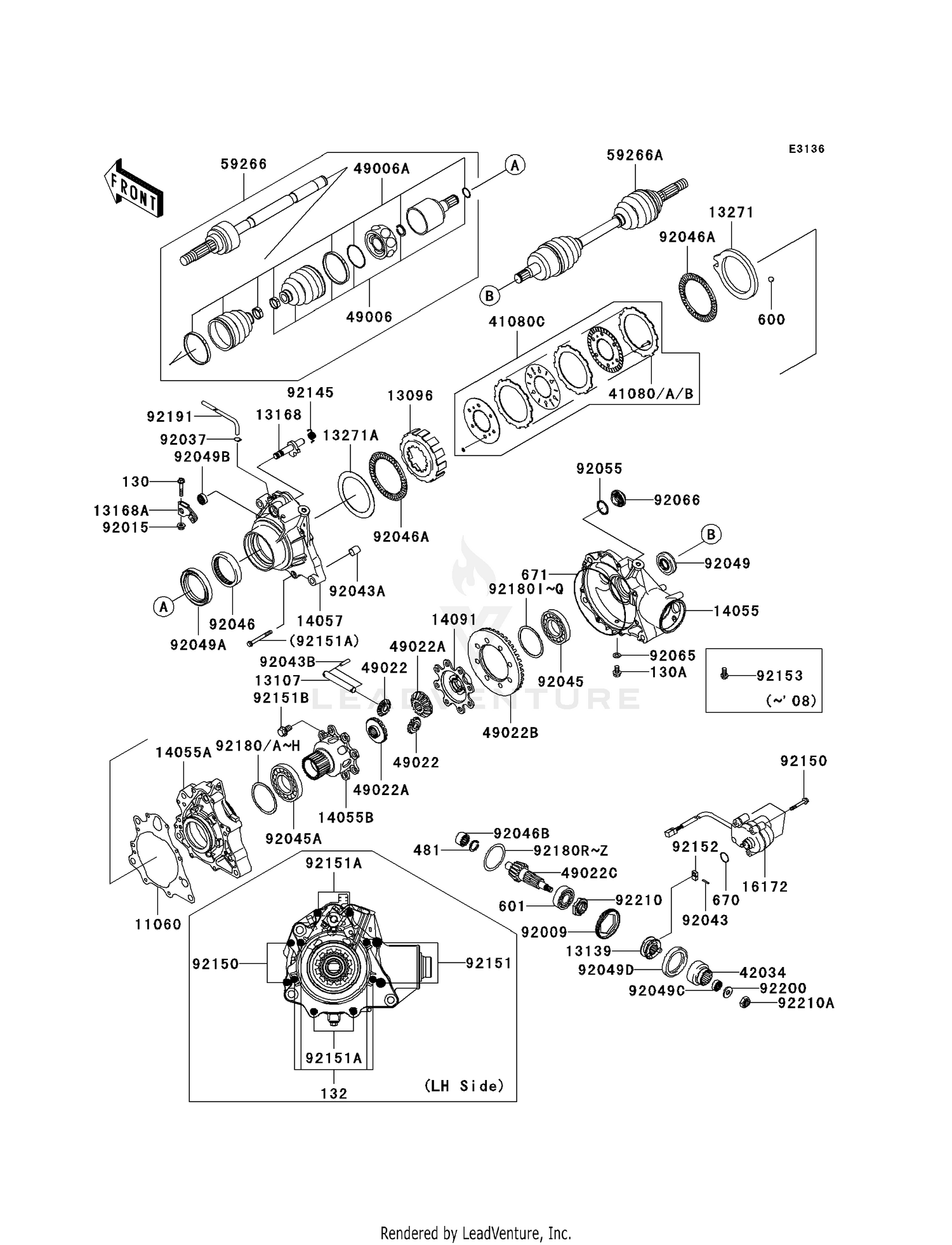 DRIVE SHAFT-FRONT