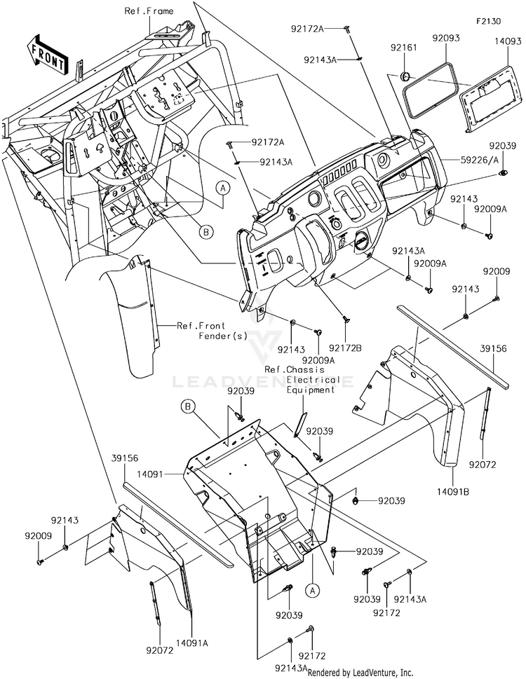 Frame Fittings(Front) Schematic