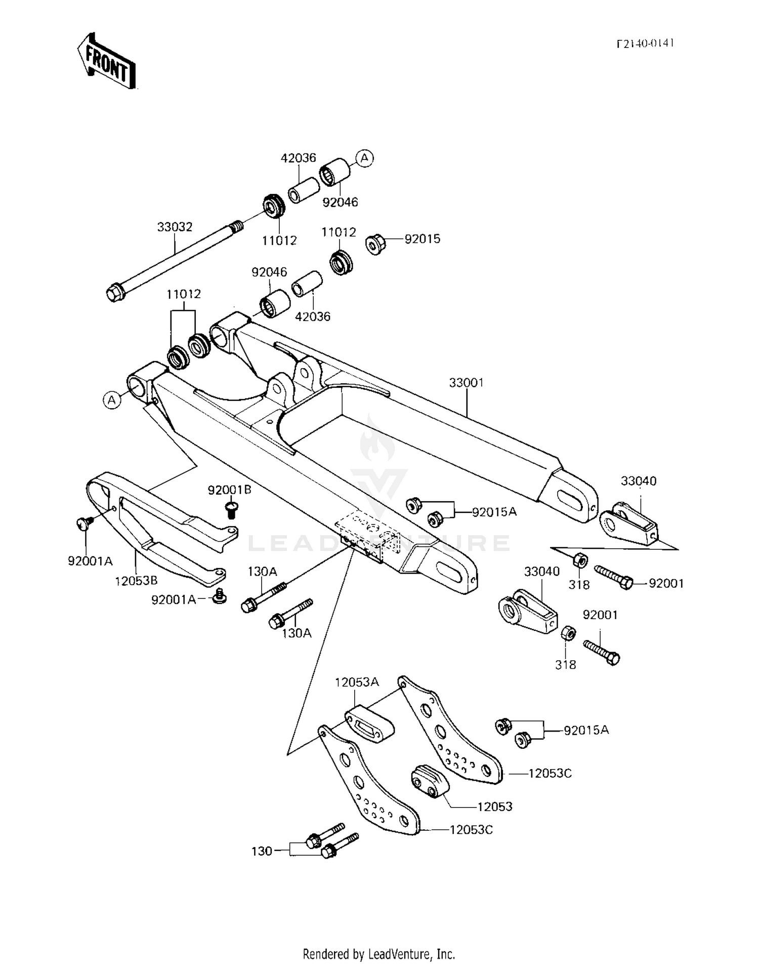 SWING ARM ('83 KX250-C1)