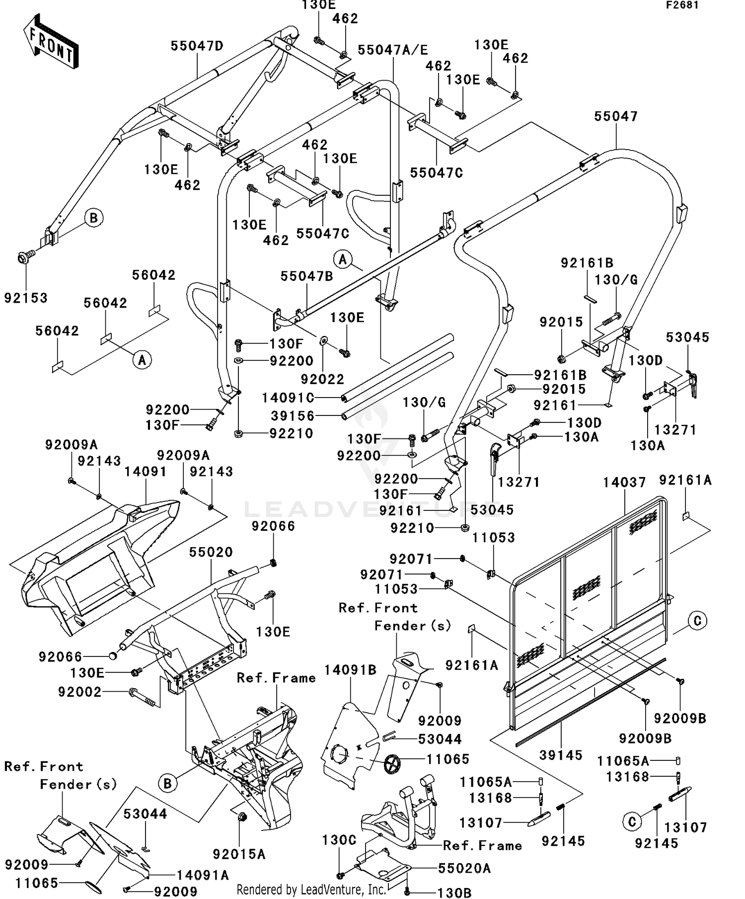 Guards/Cab Frame(G9F&sim;GCF)