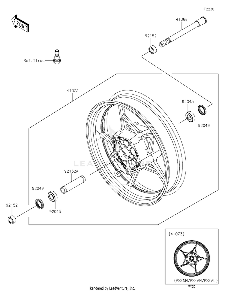 Front Wheel Schematic