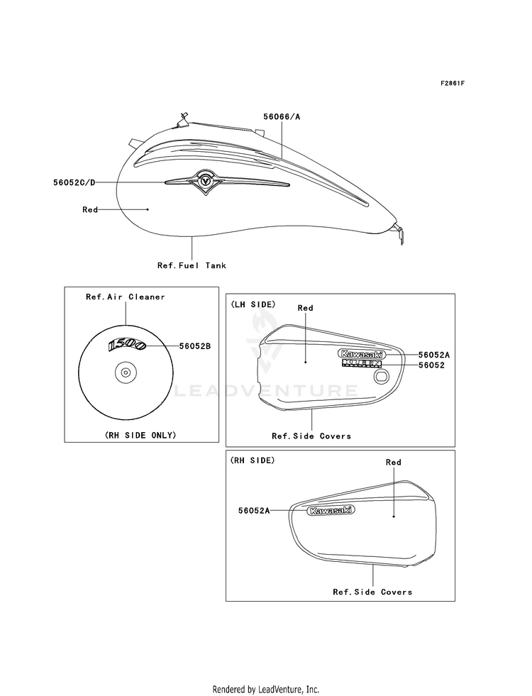 Decals (Red)(Vn1500-P2) Schematic