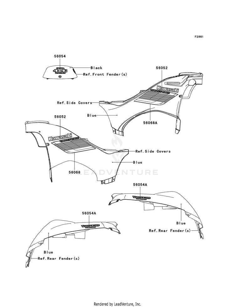 Decals (Blue)(F8f) KVF750F8F Brute Force 750 4x4i (2008) Schematic