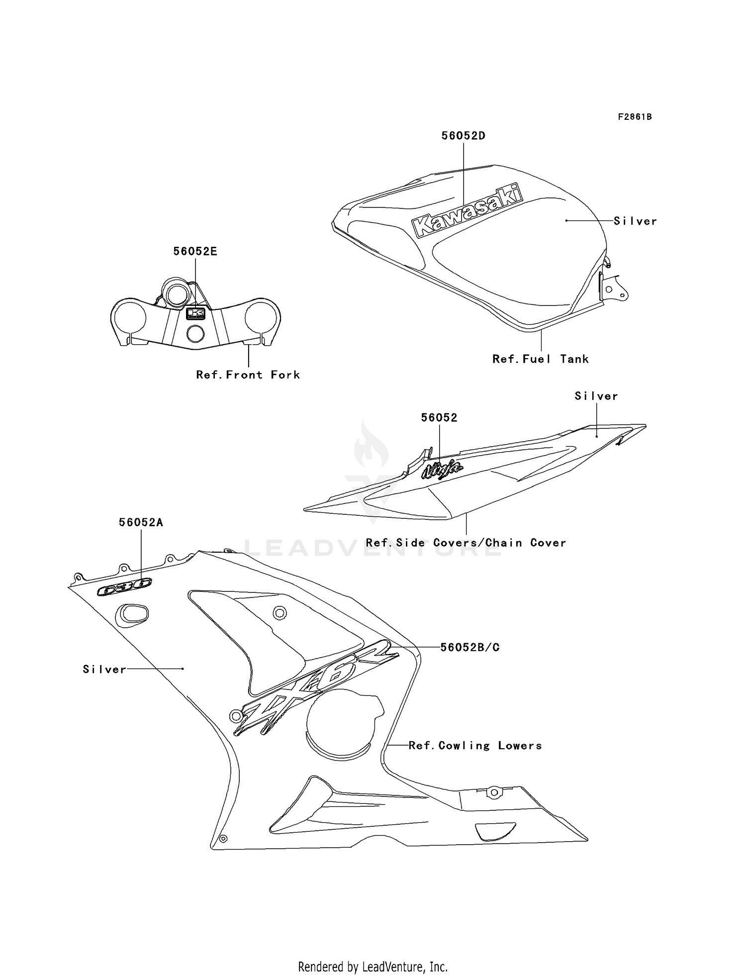 DECALS (SILVER)(ZX636-B1)