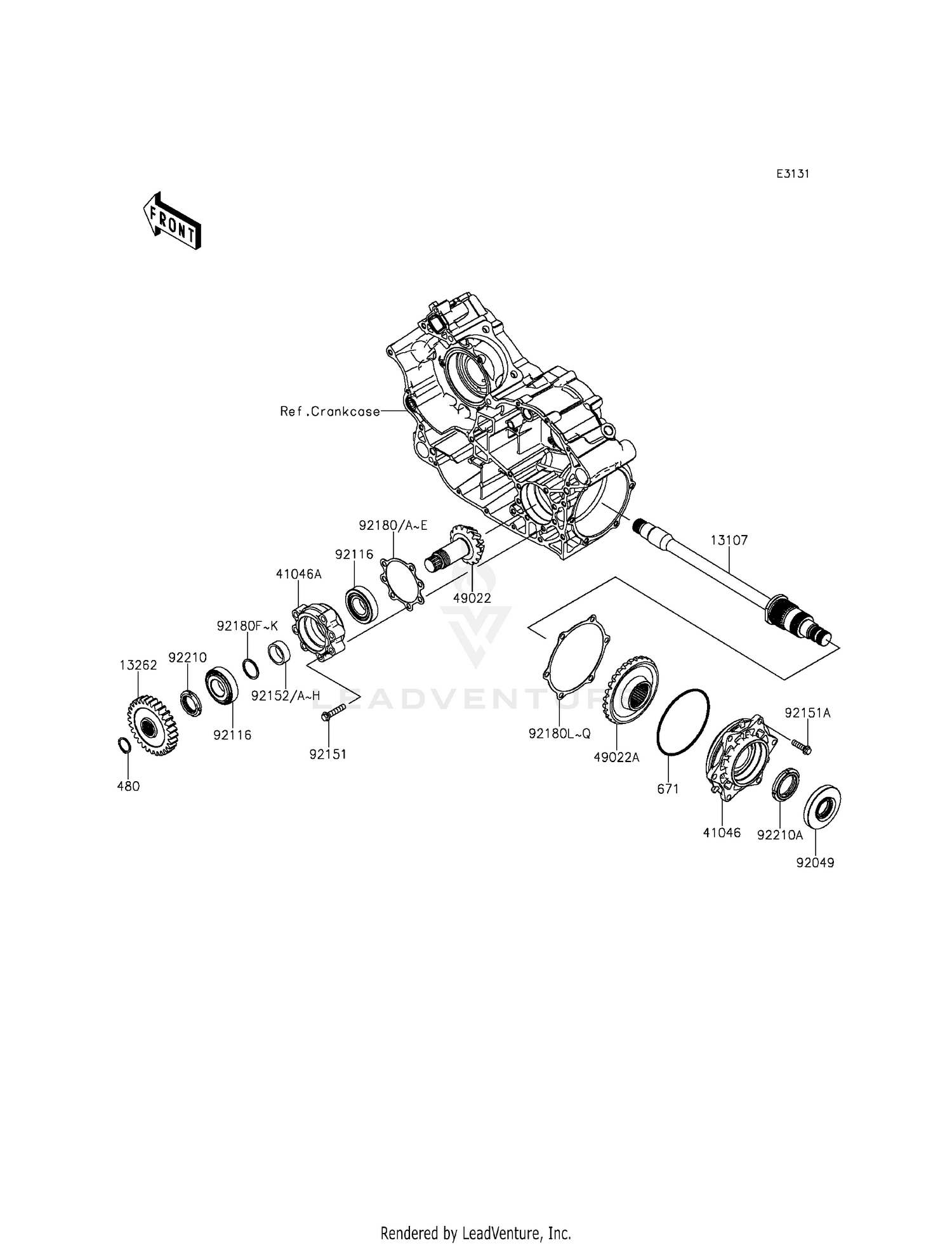 FRONT BEVEL GEAR