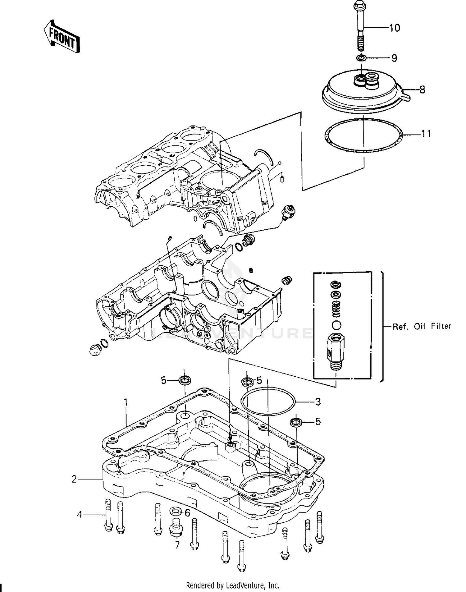BREATHER COVER/OIL PAN ('80 H1)