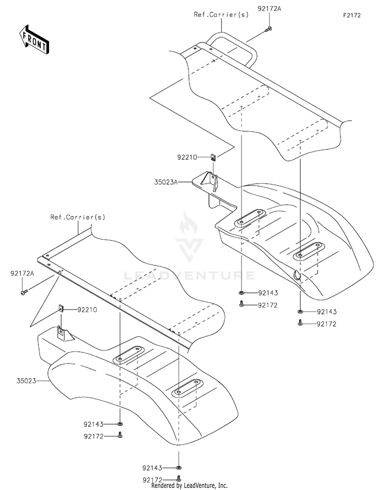 Rear Fender(S) Schematic