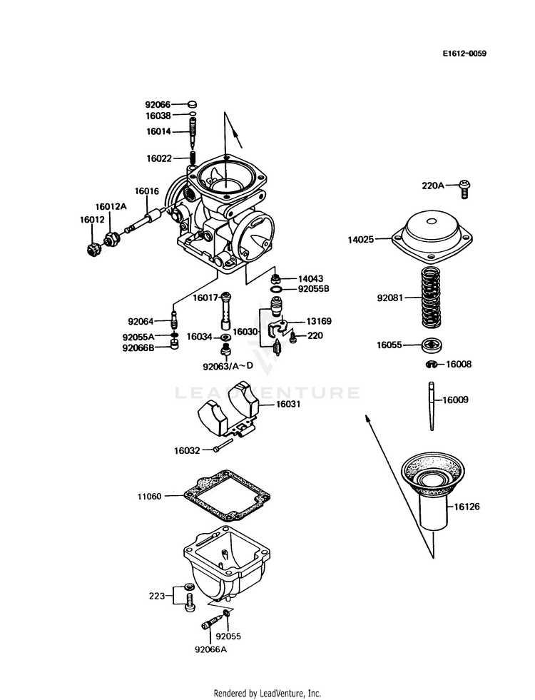 Carburetor Parts Schematic