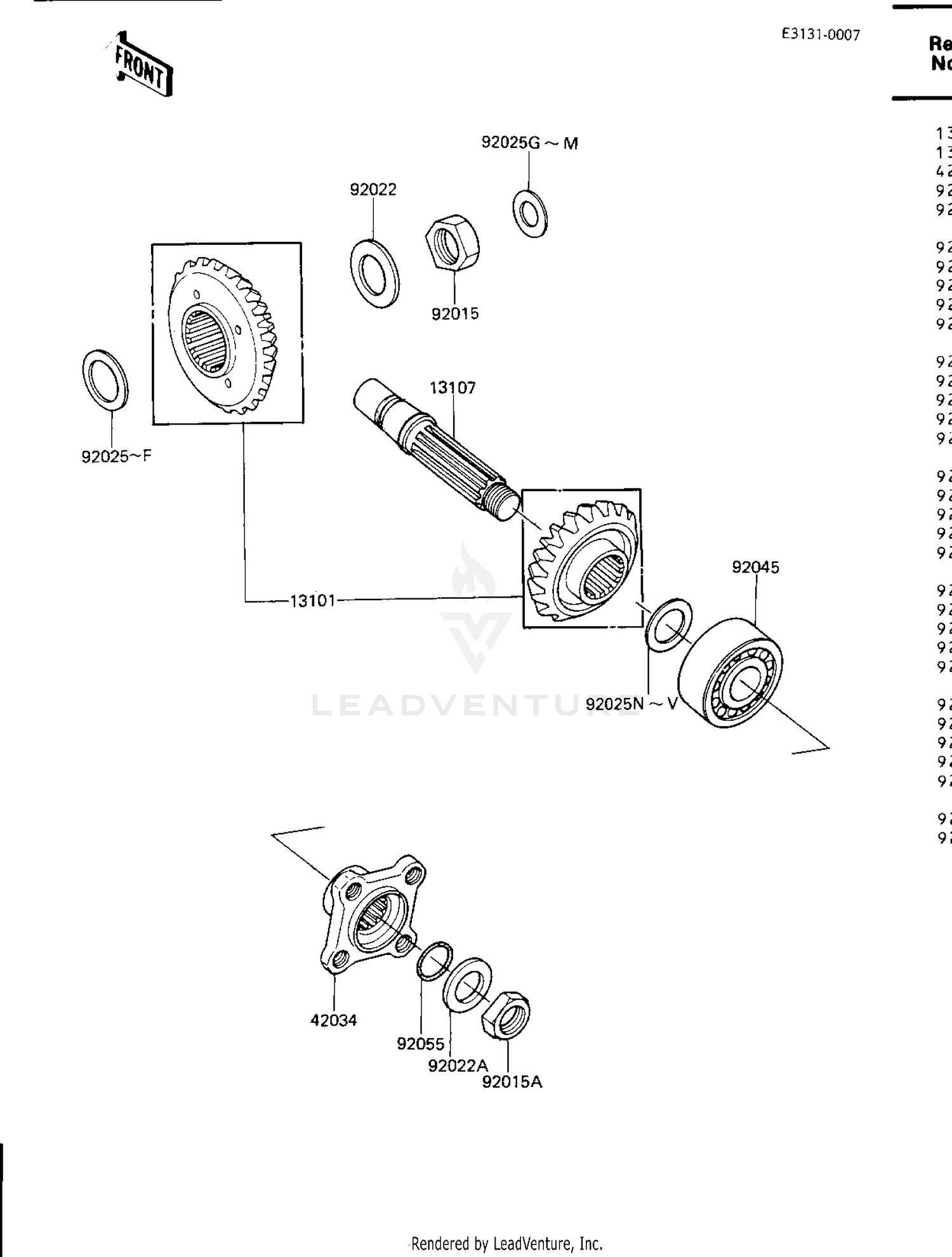 Assembly diagram