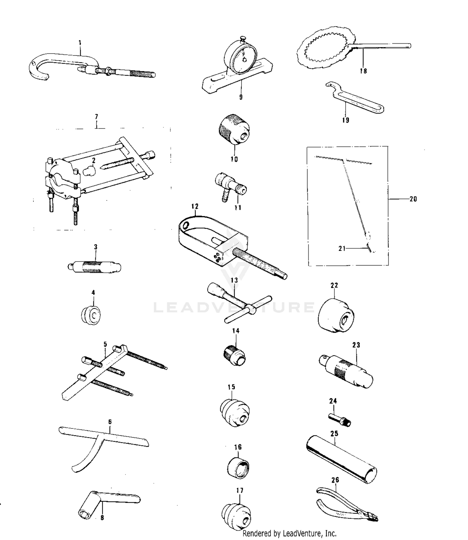 SPECIAL SERVICE TOOLS ('74-'75)