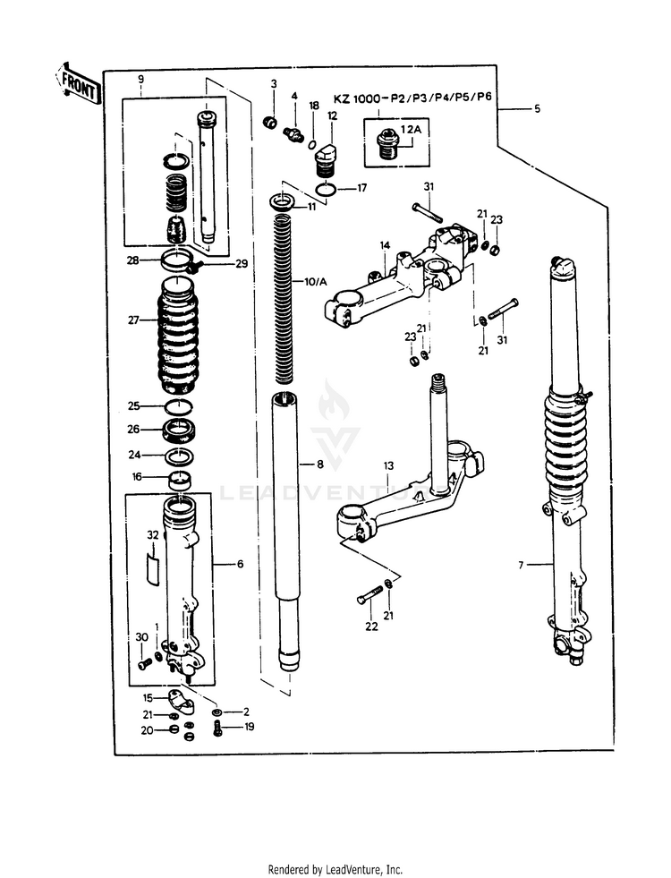 Front Fork Schematic