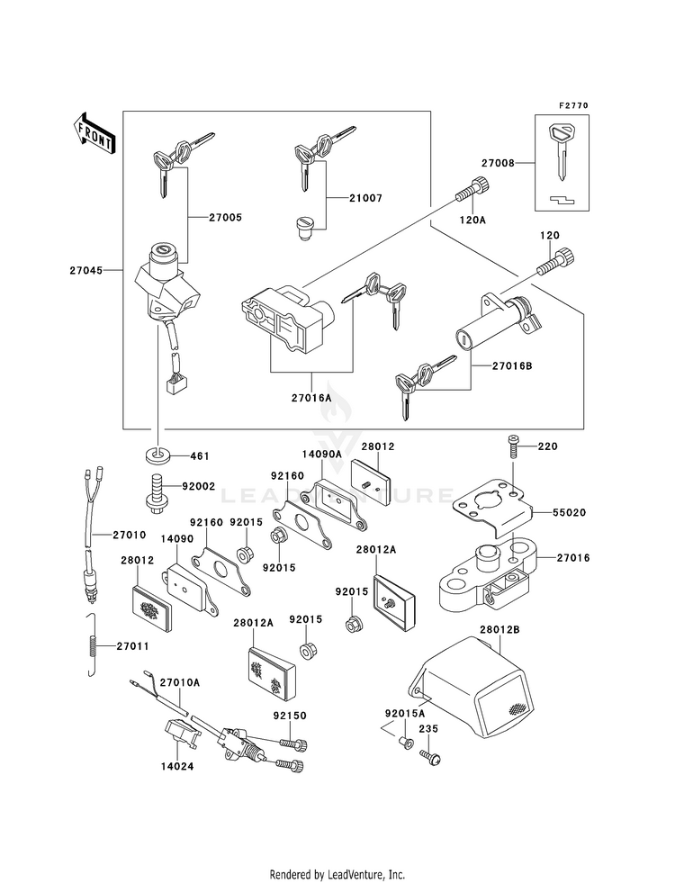 Ignition Switch/Locks/Reflectors Schematic