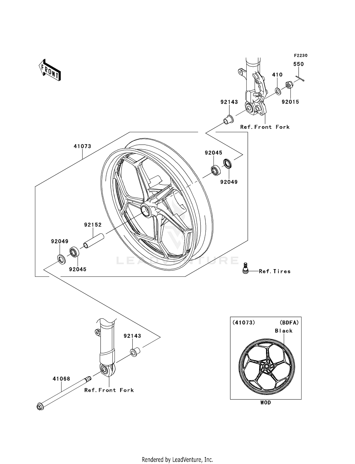 FRONT WHEEL (BDF-BEF)