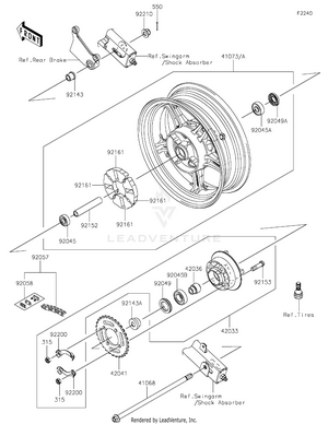 Rear Wheel/chain Schematic