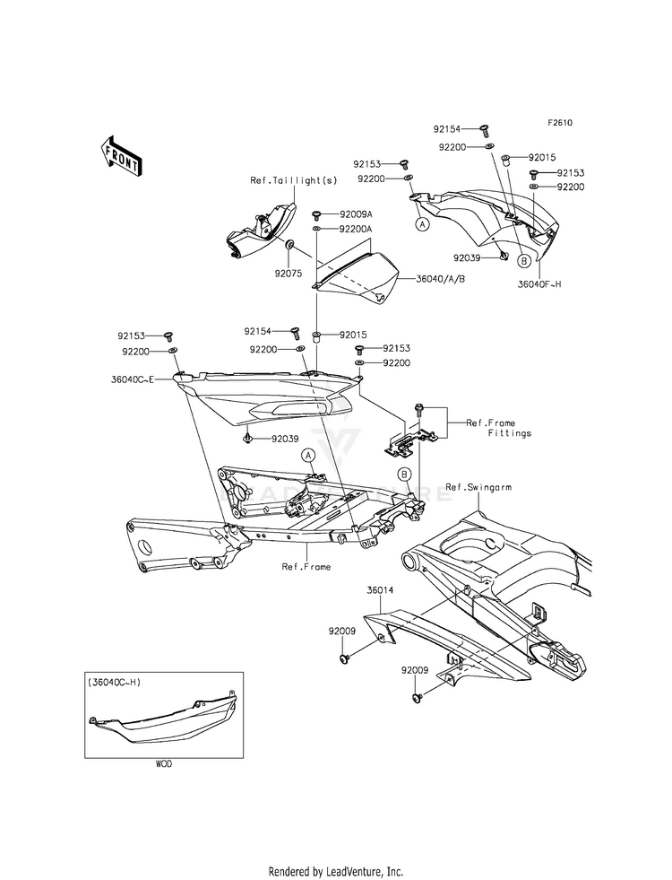 Side Covers/Chain Cover Schematic