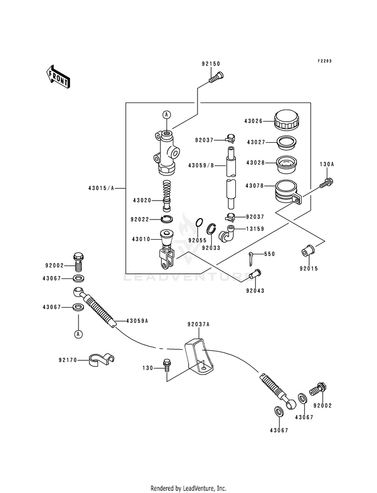 Rear Master Cylinder Schematic