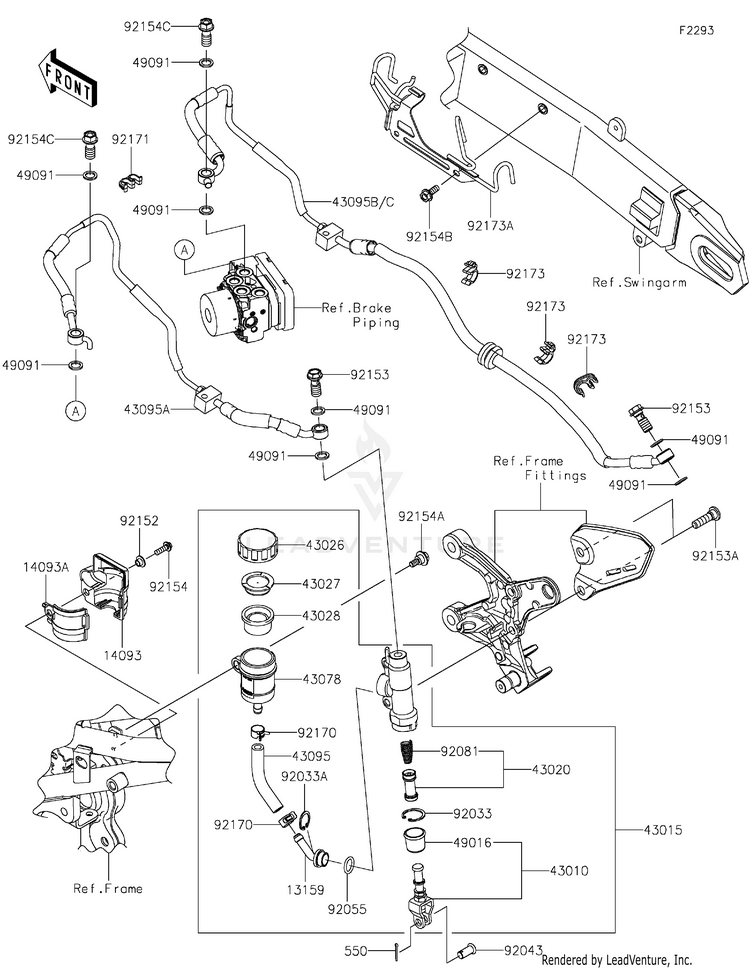 Rear Master Cylinder Schematic
