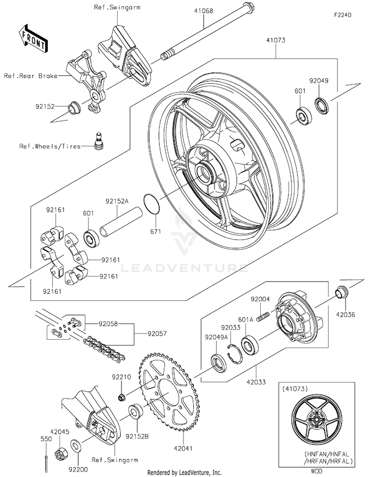 Rear Hub Schematic