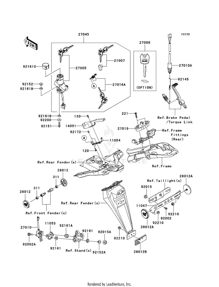 Ignition Switch/Locks/Reflectors Schematic
