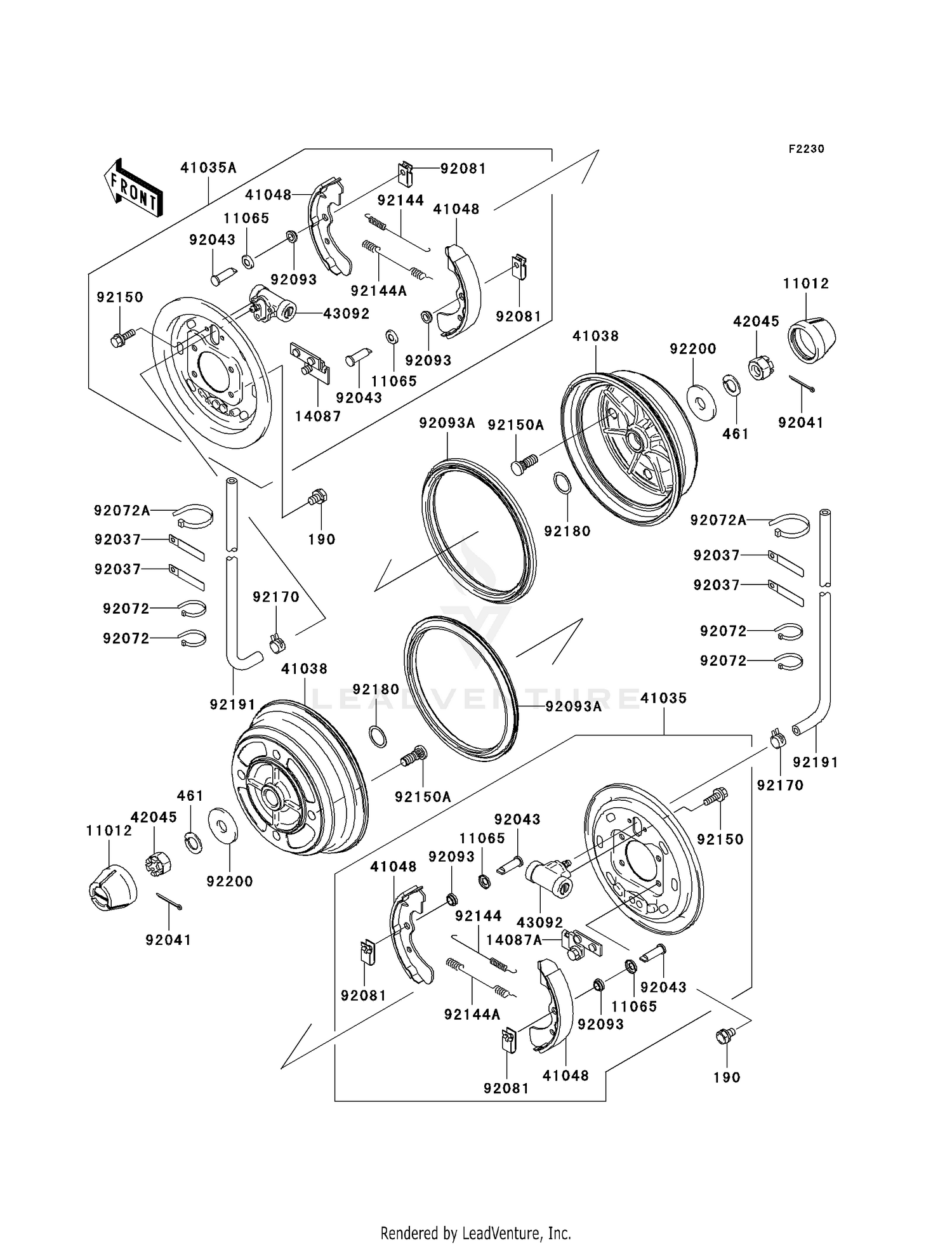 FRONT HUBS/BRAKES