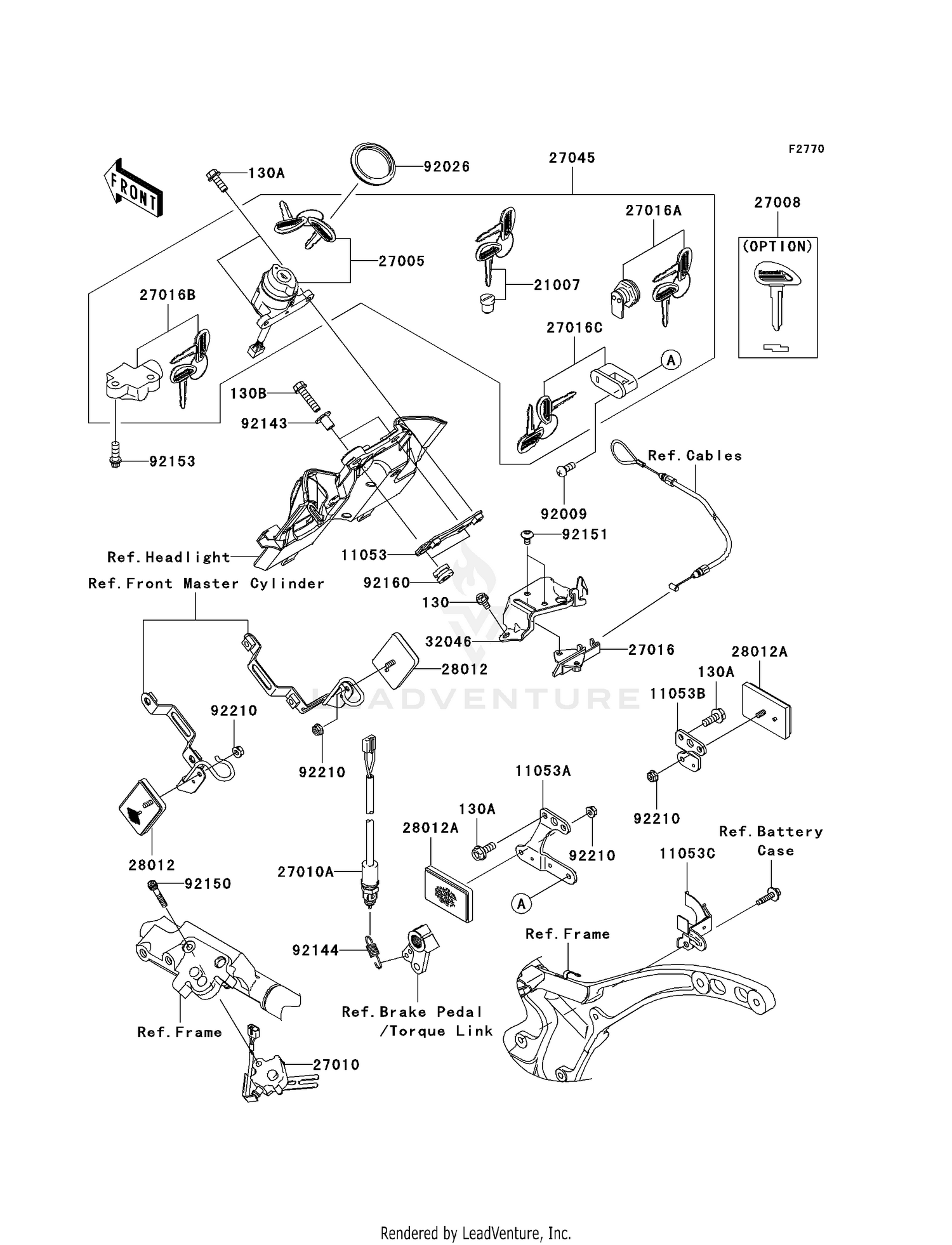 IGNITION SWITCH/LOCKS/REFLECTORS