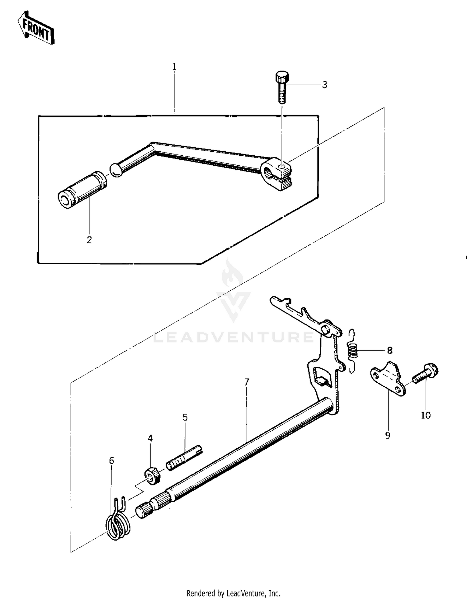 GEAR CHANGE MECHANISM ('75 S)