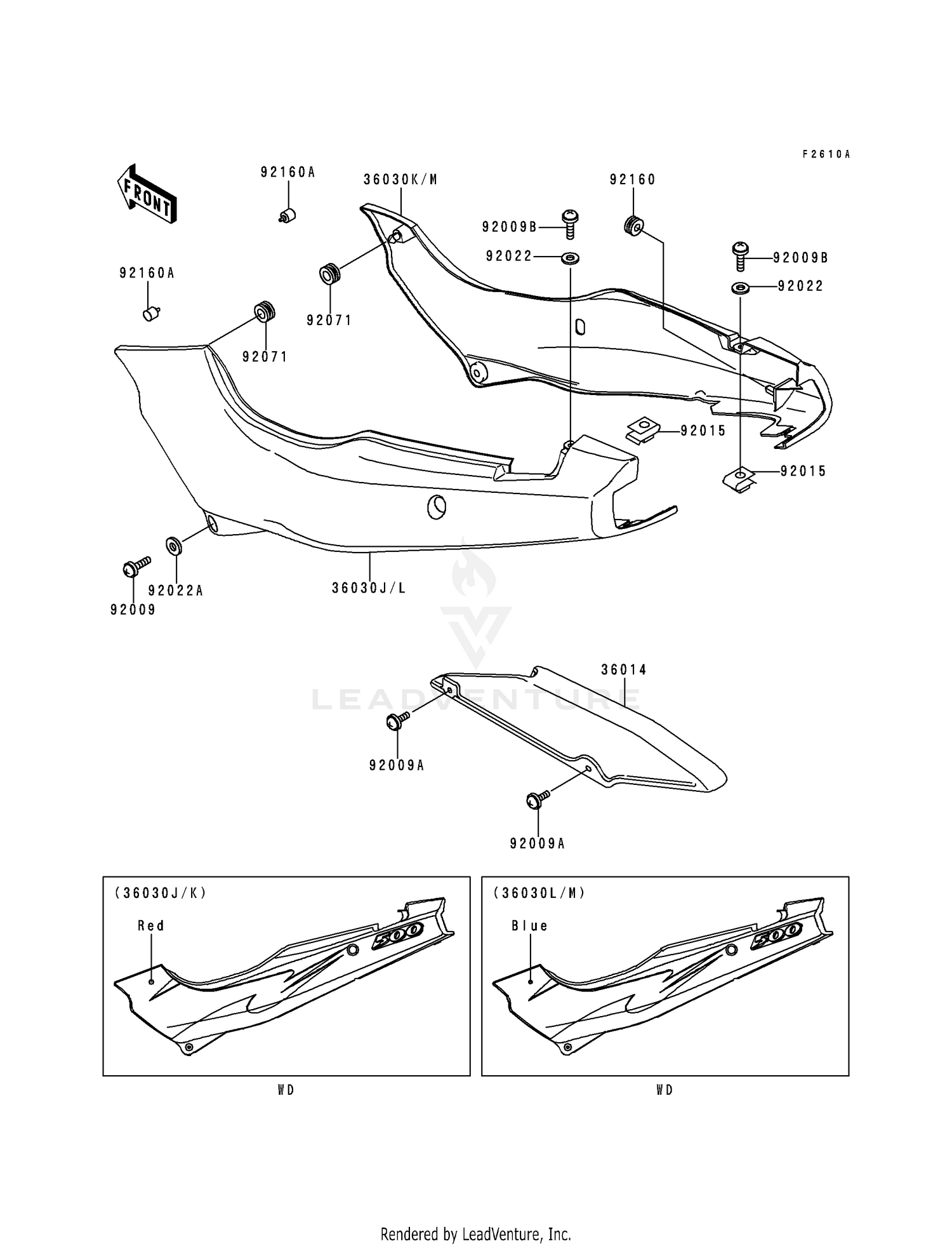 SIDE COVERS/CHAIN COVER (EX500-D2)
