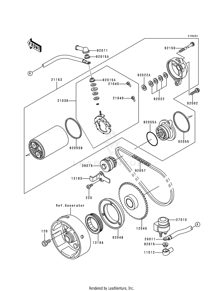 Starter Motor (Klf300-B2/B3/B4) Schematic