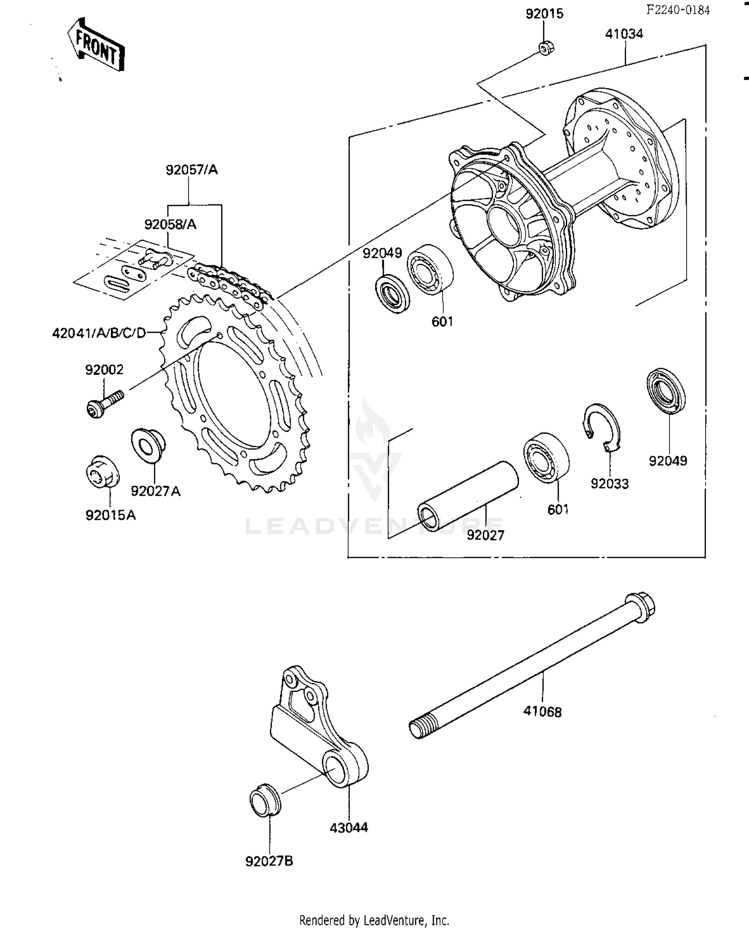REAR HUB/CHAIN