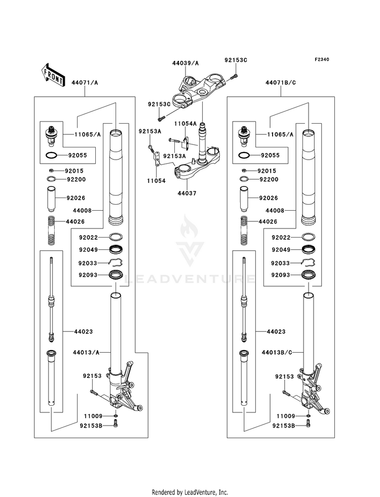 Front Fork Schematic