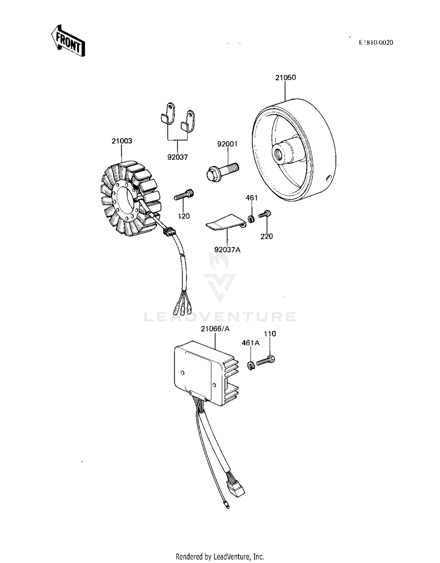 GENERATOR/REGULATOR ('82-'83 A3/A4)