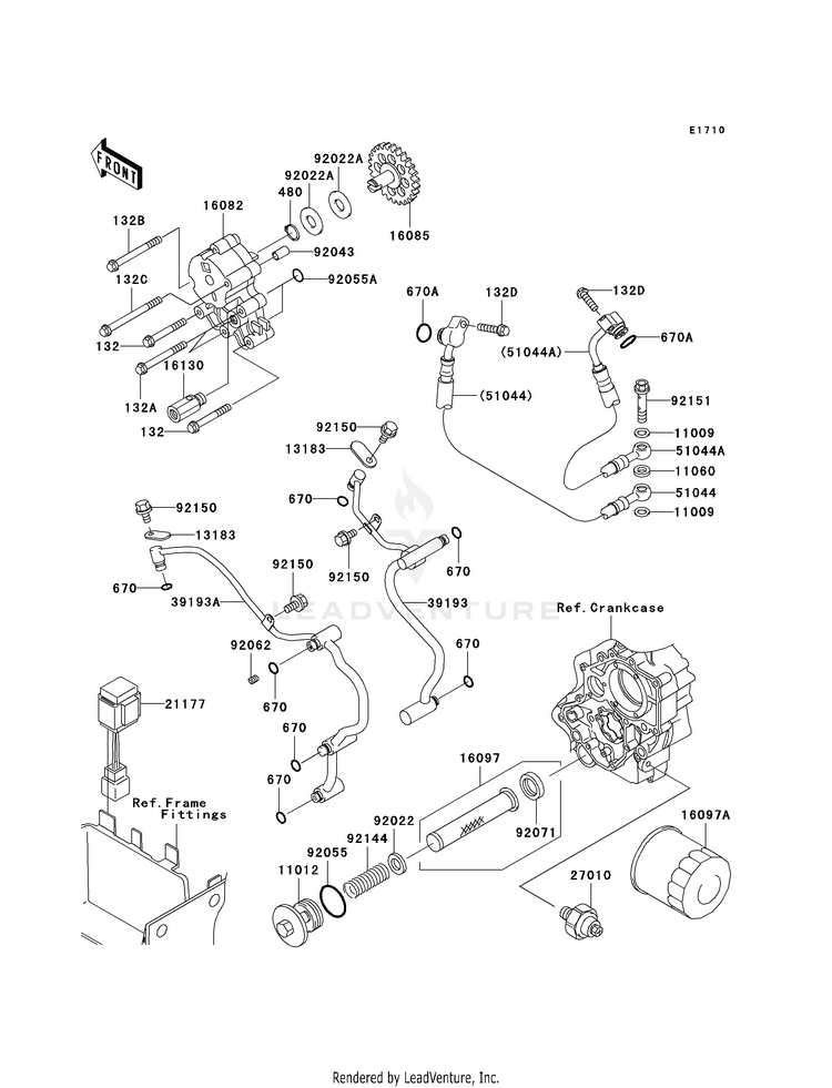 Oil Pump/Oil Filter Schematic