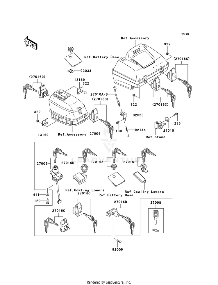 Ignition Switch/Locks/Reflectors Schematic