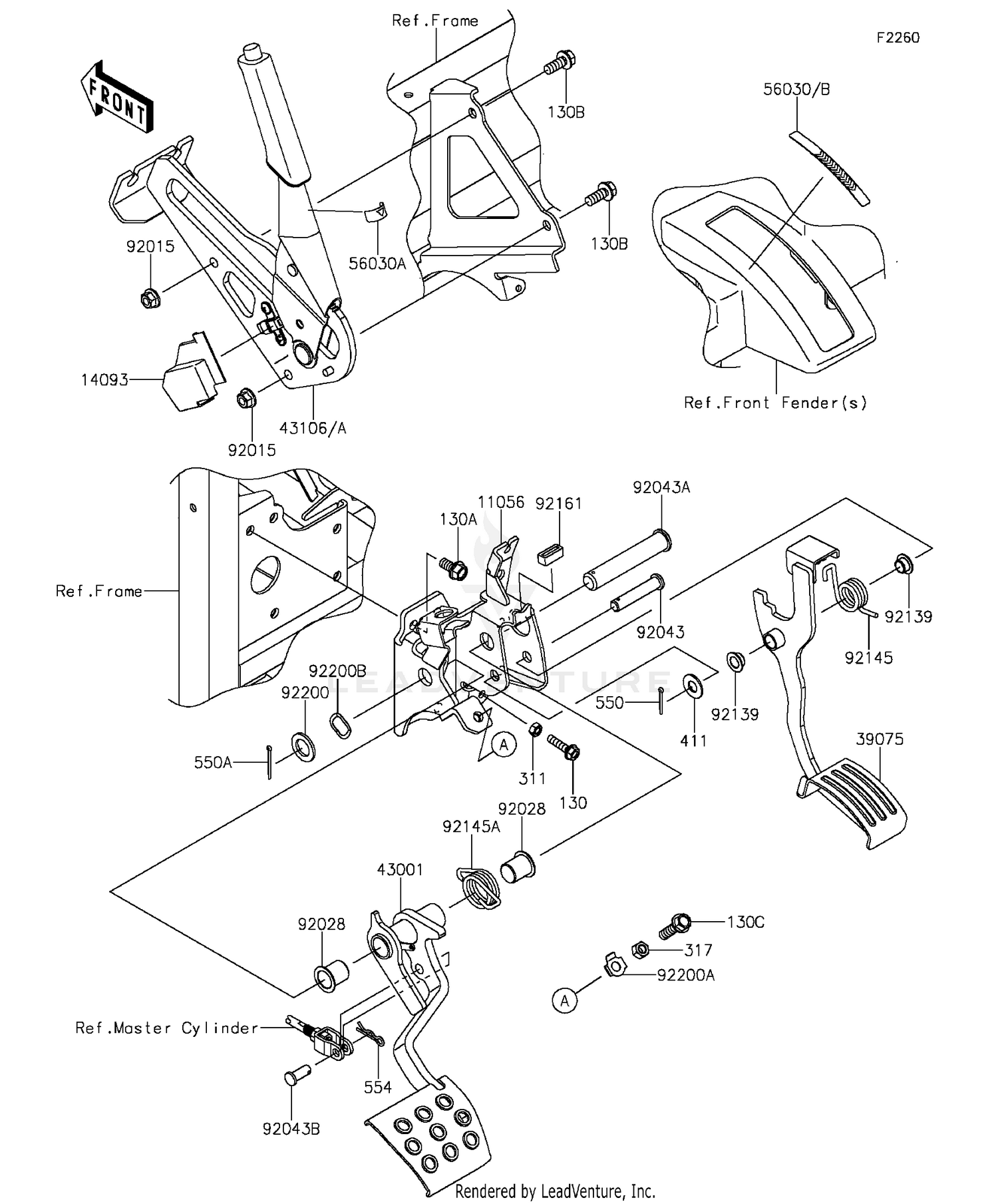 Brake Pedal/Throttle Lever