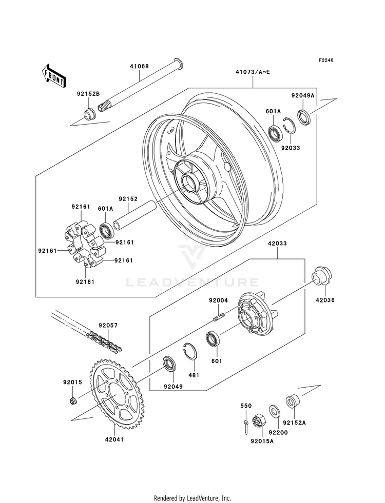 Rear Wheel/Chain Schematic
