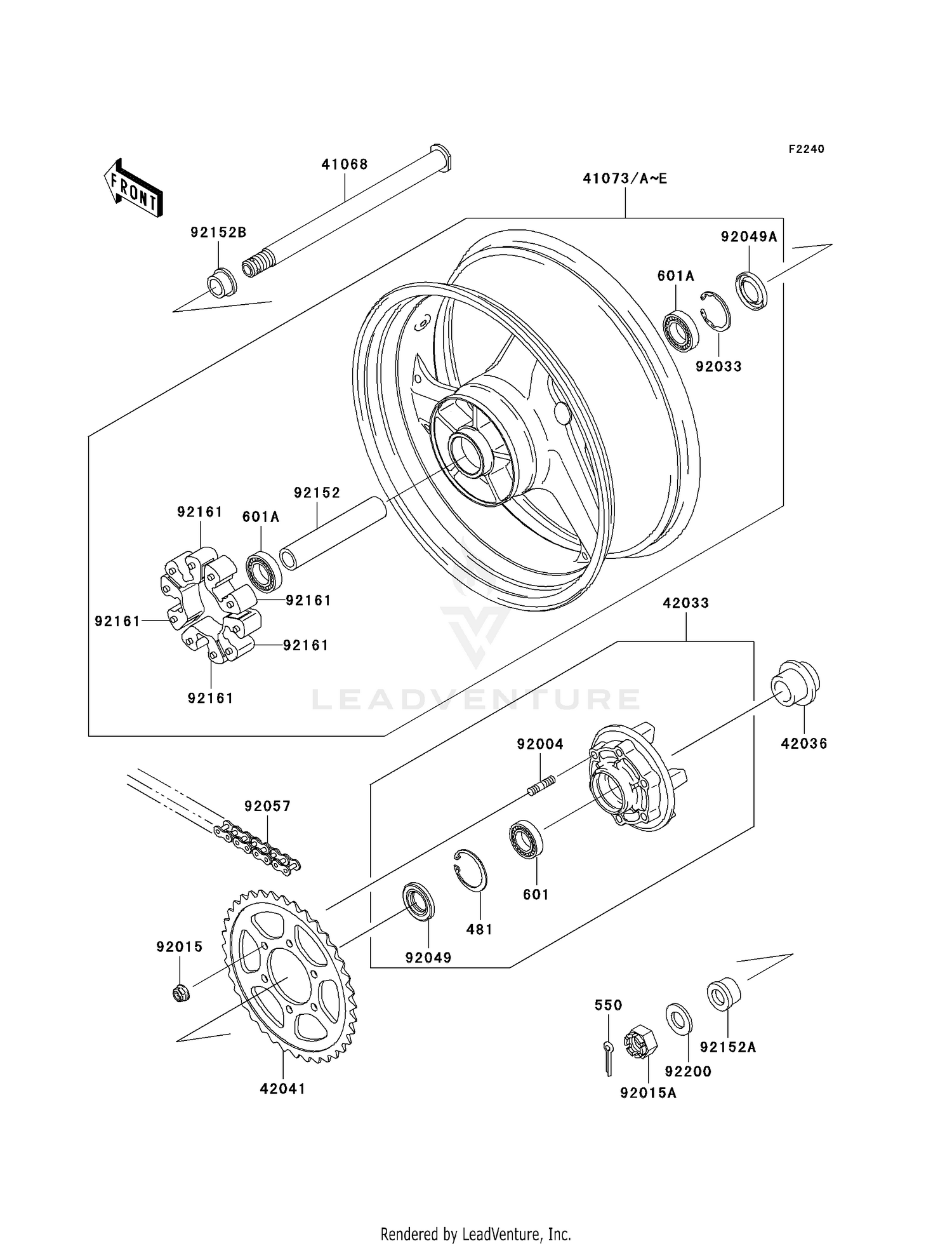 REAR WHEEL/CHAIN