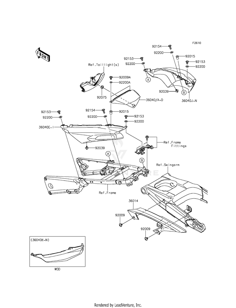 Side Covers/Chain Cover Schematic
