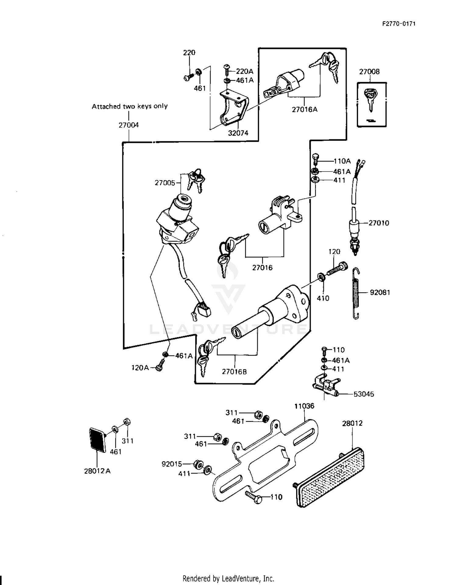 IGNITION SWITCH/LOCKS/REFLECTORS