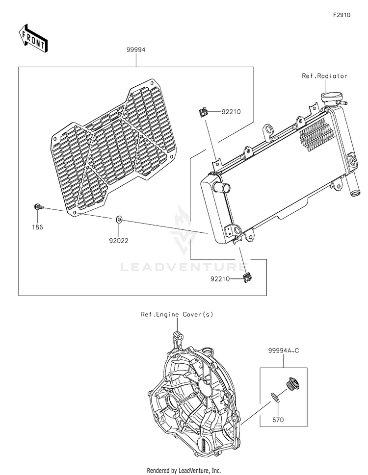 Accessory(Radiator Screen And Cap) Schematic