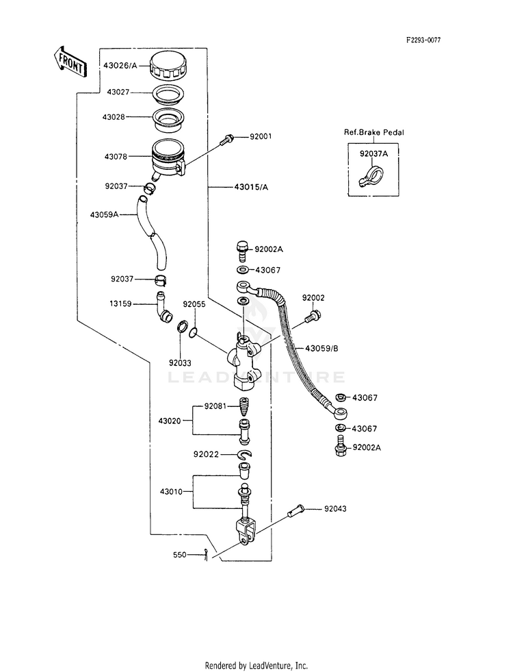 Rear Master Cylinder Schematic