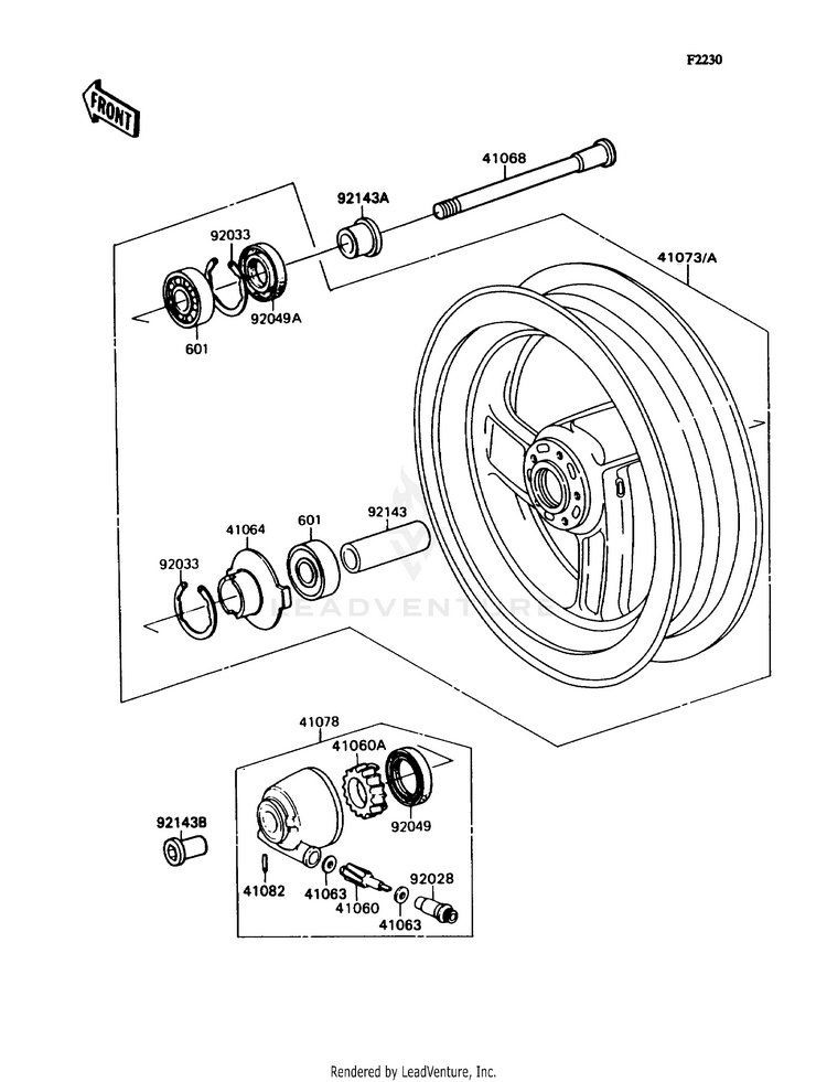 Front Hub Schematic