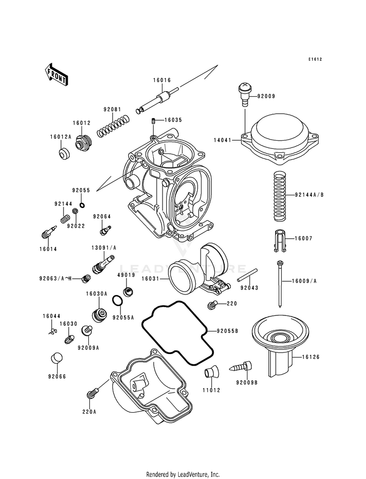 Carburetor Parts Schematic