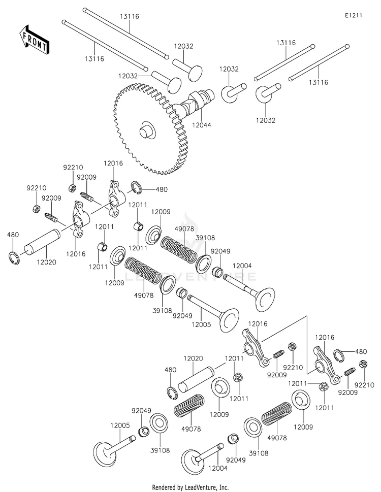 Valve(S)/Camshaft(S) Schematic