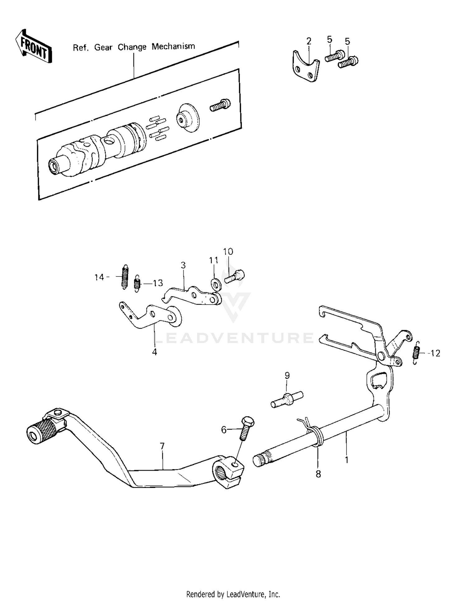 GEAR CHANGE MECHANISM
