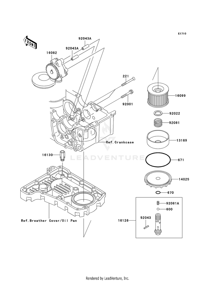 Oil Pump/Oil Filter Schematic