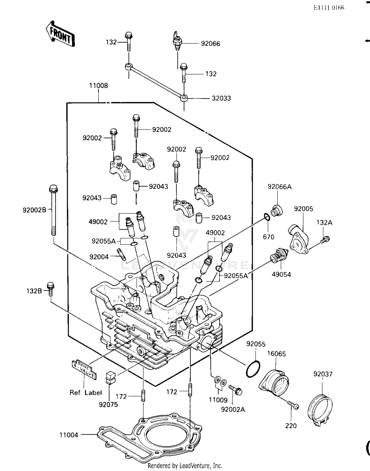 CYLINDER HEAD (E/NO. 011777-)