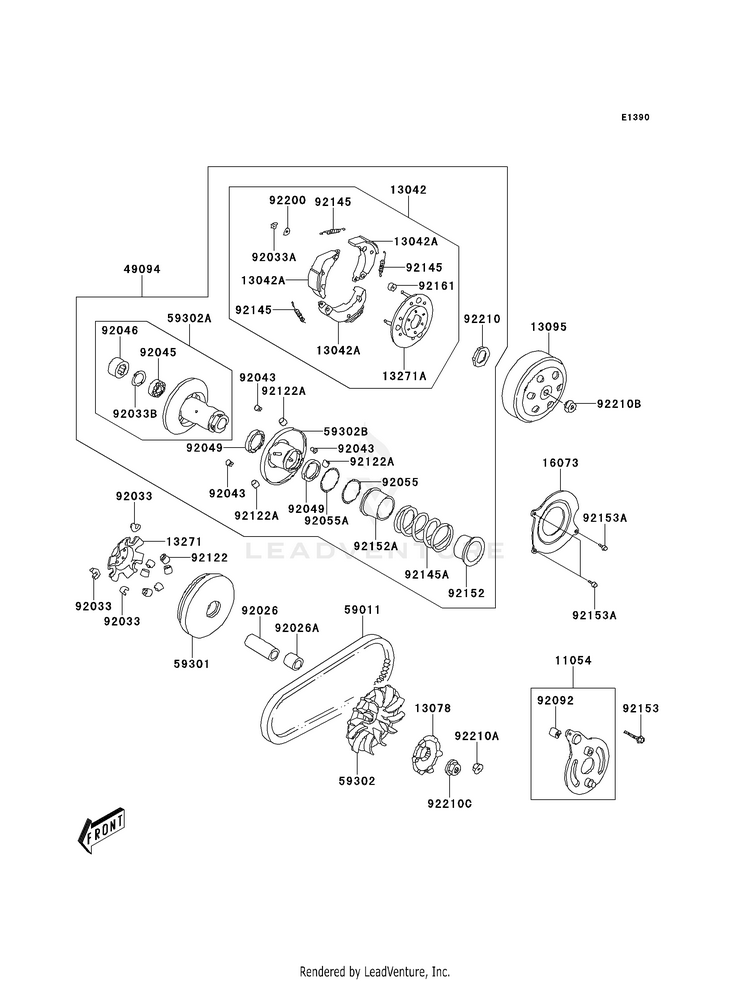 2009 Kawasaki KFX 90 OEM Parts