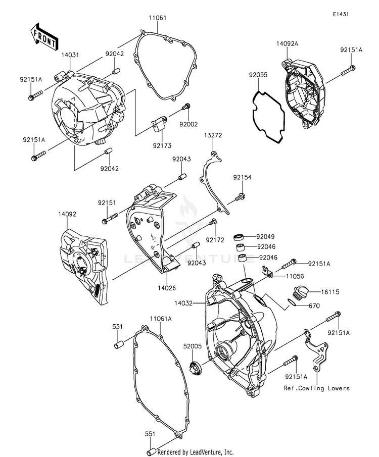 Engine Cover(S) Schematic