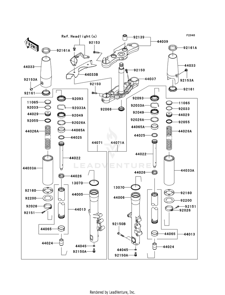Front Fork Schematic