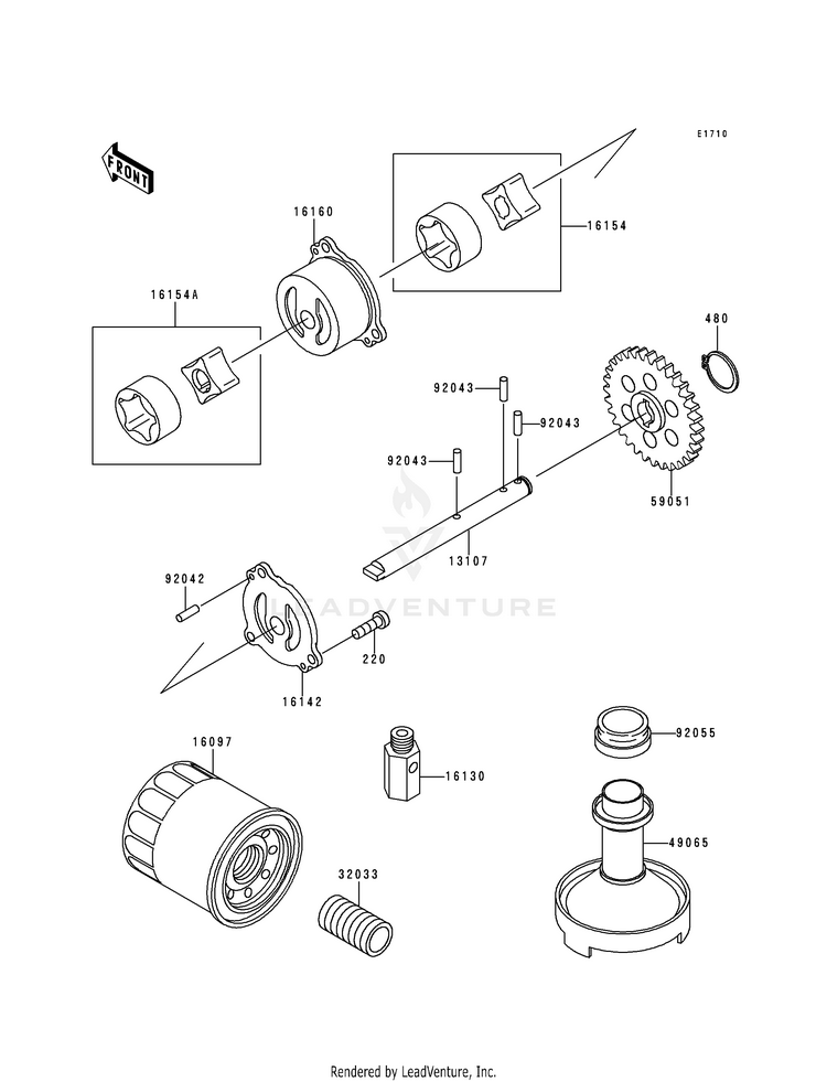 Oil Pump/Oil Filter Schematic